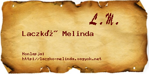 Laczkó Melinda névjegykártya